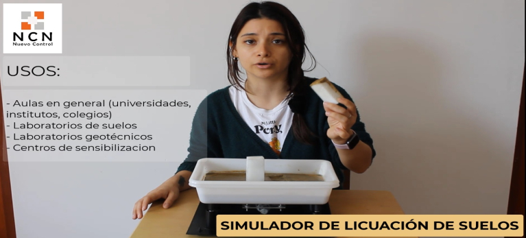 Simulador de licuación de suelo